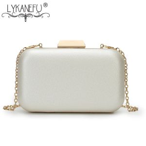 Bolsas Lykanefu Ladies Notty Saco com Hasp Lock Women Bag Box Day Rankes Bolsa de Hand Witch With Chain Pacote de telefone Drop Drop Shipp