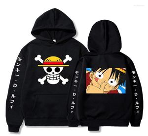 Men039s Hoodies Sweatshirts Anime One Piece Erkek Kadın Moda Luffy Krop Büyük Boy Hoodie Sweatshirt Teen Hip Hop Coat Bo8816557