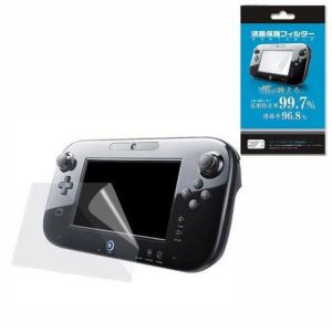 Players Clear Protective Film Joypad LCD Surface Guard Cover Protection for Nintendo Wii U Gamepad WiiU Pad Controller Screen Protector