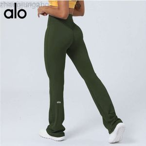 Desginer Alooo Yoga Pant Leggings New Dance Wide Leg Alon Hip Lift High Waist Casuflare Sports Pants