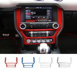 CAR -instrumentpanel GPS -rampaneldekoration täcker ABS för Ford Mustang 20152016 Auto Styling Interior Accessories7627622