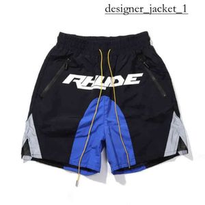 شورت Rhude Designer Shorts السراويل القصيرة الفاخرة العصرية Streetwear Shorts فضفاضة وناعمة عالية الجودة للسيدات الرياضة قصيرة السراويل الجافة الجافة الرجال الرجال 6696