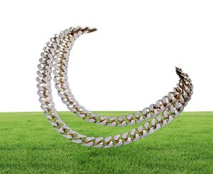 Men Women HipHop Miami Cuban Chain Necklaces Top Quality Copper Microinser259h9826333