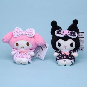 2024 Newest Sanrioed Floral Dress Series Kulomie Melody Plush Toy Doll Bag Pendant Keychain