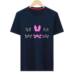 Psyco Bunny Herren T-Shirts Psychologische Kaninchenmänner Drucken T-Shirt komfortable Paare atmungsaktiv und lässiger Baumwoll-T-Shirt M-3xl 7kas