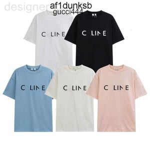 Desig Luxury CES Arc de Womens Tshirt Celins R Womens Tshirt Desig R High Edition S15 Classic Basic Letter Mens Cei و Loose Short S A70D