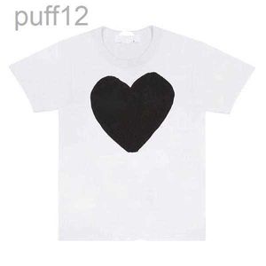 Spela designer Mens T-shirts Childrens broderade kärleksögon Pure Cotton White Red Heart Kortärmad tshirts pojkar och flickor förlorar casual tshirt topp 003 wq9x