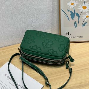 Camada Nicho de Chave de Chave e Bola de Mulheres Versáteis Crossbody Single Crossbody simples Prático Lucky Gras