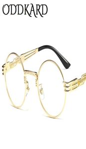 Oddkard Vintage Steampunk Sonnenbrille für Männer und Frauen Marke Designer runden Mode -Sonnenbrillen Oculos de Sol UV4003180187