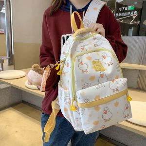 Zaini joypessie kawaii girls zack macchino cartone animato book book waterproof per adolescenti nylon carine donne mochila spalla lo zaino