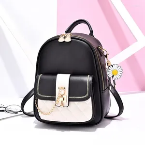 Backpack Fashion Diamond Large Capacity Lock Shoulder Bag Urban Simple Handbag High Quality Crossbody Small Square