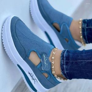 Casual Shoes Designer -Marke Red Blue Women Sneakers Hochwertige Tennis weibliche Leinwand Ladies Platform Hollow Out Sport