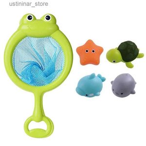 Sabbia gioco d'acqua divertente bambino simpatico animale bagno giocattolo bagno nuoto a led giocattoli giocattoli morbidi galleggianti induzione rane luminose per bambini giocano regali divertenti l416