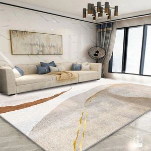 Tapetes tapetes modernos nórdicos leves de luxo de luxo sala de estar sofá de café