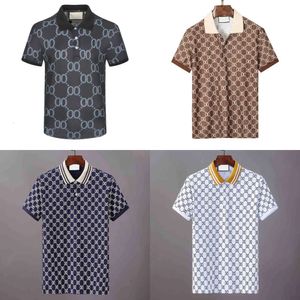 Casuais Camisetas Designer Mens Polos Letra Moda Polo Bordado Impressão Verão Camas de Alto Algodão respirável de alta qualidade S