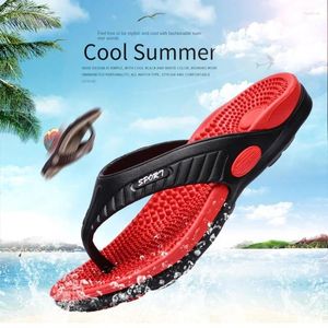 Slippers Beach Flip-flops Summer Men Massage Sandals Comfortable Man Casual Shoes Fashion Male Non Slip Light Soft Sole Footwear