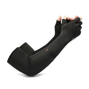 Sommer-Eis-Cool-Männer Frauen Arm Ärmel laufen Fahrrad Fischereisportbike Handschuhe 5-Finger Manschette Sonne UV-Schutzarmabdeckung