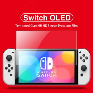 Giocatori HAIFVA Temped Glass 9H HD Screen Protector Film per Nintendo Switch OLED Screen Protector per Switch OLED Game Accessori