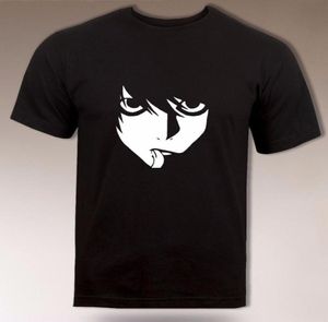 Shirt Death Note Custom L di alta qualità ANIME DETTIVO ANIME T UOMINI Stampa di cotone o caglie a maniche corte casuali TEE4789791