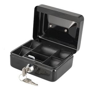 Proteable Key Safe Box Key Locker Mini Steel Piggy Bank Safety Box Storage Hidden Money Coin Cash Smycken med låda Carry Box 240415