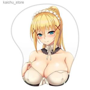 Podkładki myszy nadgarstki spoczywa podkładka 3D LALATINA FORD DUNKISS KONO SUBARASHII SEKAI NI SHUKUFUKU WO! ANIME BRIT REST DEK MOUSEPAD MAT GATOROSY Y240419