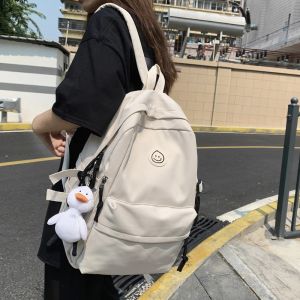 Torby Allmatch proste damskie torba plecakowa koreańskie haruku urocze małe plecaki dla kobiet Wodoodporne nylonowe torby szkolne panie nowe