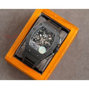 스테인리스 40x50x16mm 메커니즘 크기의 RM111-03 카본 시계 디자이너 RM11 Ceramic Montres Watches Luxe Superclone 2024 파이버 크로노 그래프 346