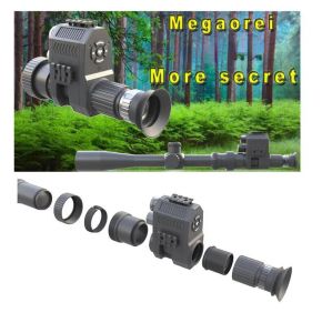 Teleskop billiga megaorei jakt scopre nk007s laser/led infraröd kamera 720p hd night vision teleskop camping låg ljus video inspelare