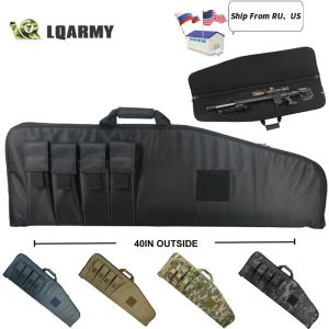 Packs 40inch 101cm Soft Rifle Case Padded Gun Cases Tactical Bags Outdoor Sports Cases Carbine Padded Cases with 4 Pockets