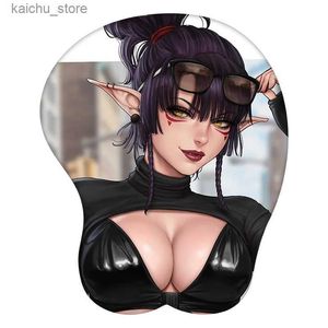 TOUSE PADS PROGETTO PIÙ Valerie Sexy Goblin Girl Character Anime 3D Pad Mouse Pad Resto Resto scrivania MousePad Mat Gamer Accessorio Gamer Y240419