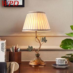 Table Lamps WPD Contemporary Lamp French Pastoral LED Creative Living Room Bedroom And Study Home Decoration Desk