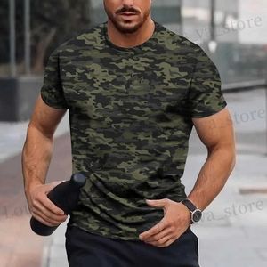 Men's T-Shirts Summer Camouflage T-Shirts 3D Printed Strtwear Men Women Fashion Oversized Short Slve O-Neck T Shirt Kids Ts Tops Clothing T240419