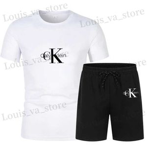 Studi da uomo per le tracce Mens T-shirt Shorts Shorts Abito estivo Slve Short Shors Shorts Shorts Casual Shorts Casual T240419