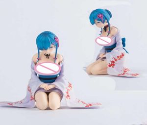 13cm Japanse Anime Re Life En annan värld från Zero Rem Re0 Remu PVC Action Figure Toy Game Collectible Model Doll Gift Q06227801380