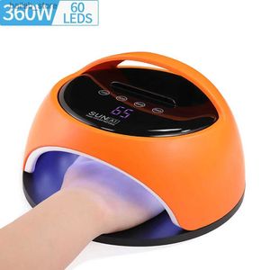 Nageltorkar Linmanda Potted 60 UV -lysdioder Gel Nail Polish Dryer Lamp 360W Nail Phototerapy Machine Professional Manicure Tool Salon Equipment Y240419