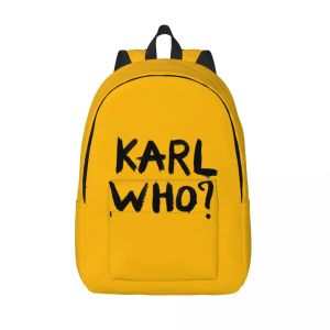 Bags Karl Who Laptop Backpack Men Women Casual Bookbag for School College Student Bag