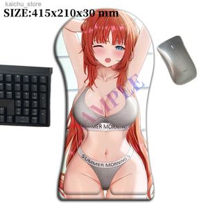 يرتكز معصم الفأر على 415 ملم Genshin تأثير nilou 3d الجسم الكامل بوسه الفأر الذراع الراحة anime gamer pad oppai pad y240419