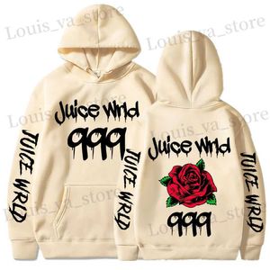 Men's Hoodies Sweatshirts Autumn Rap Singer Juice Wrld Hoodie Printed Mens Fashion T-shirt T240419