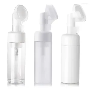 Butelki do przechowywania 150 ml przezroczystą butelkę mydlaną butelka przenośna do kosmetyków do czyszczenia twarzy
