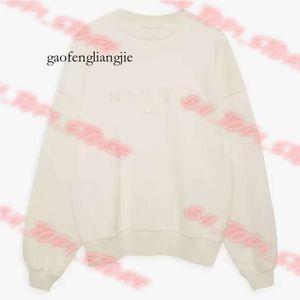 Annes Bing Women Desginer Fashion Classic Cotton Phoodies Sweatshirt新しい文字刺繍ルーズフリースセーター丸い首パーカーABフーディー373