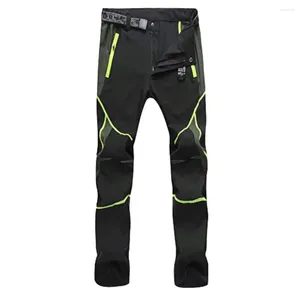 Men's Pants NUONEKO Softshell Winter Hiking Waterproof & Windproof Warm Fleece Thick Reflective Outdoor Sports Trousers