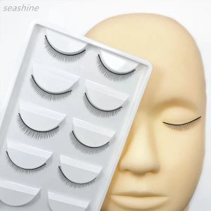 Heads Professional Training Mannequin Flat Head+5 Pairs Practice Eyelash Training Lash Graft Eyelashes Extension Makeup Beauty Tools Fre