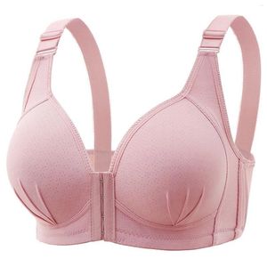 Tank camisole Il reggiseno femminile con fibbia anteriore stanco e raccolto seni ausiliari senza anelli in acciaio ROPA DE MUJER