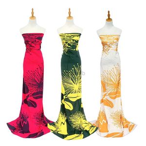 Grundläggande avslappnade klänningar plus storlek 180*120 cm sommar Hawaiian Lehua Flower Sarong Cover-up Hawaii Tropical Floral Pareo Wrap Scarf Kirt Dress 240419