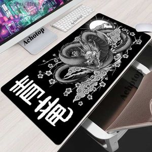 Mouse Pads Wrist Rests Large Mouse Pad Chinese Dragon Gaming Accessories HD Office Computer Keyboard Mousepad XXL PC Gamer GreekMyth Desk Mat 100x50cm Y240419
