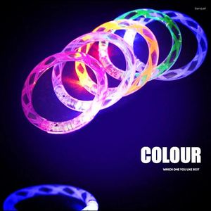 Party Decoration Flash Bracelet 7pcs/lot Plastic Led Wristband For Club Thread Colorful Toy Girl Boy Gift Glow In The Dark