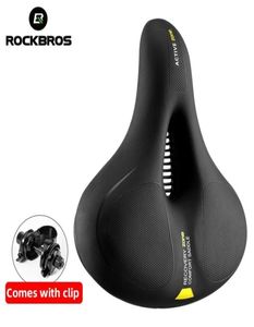 Rockbros Road Bike SADDLES RAINPROOF PU SURFACEソフトメモリスポンジショックプルーフバイクシートMTBサドルリフレクティブ自転車クッション82194319155