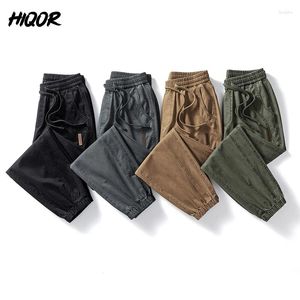 Men's Pants HIQOR In Casual Harem Cargo High Quality Cotton Sweatpants Summer Sport Joggers Patchwork Trousers For Men