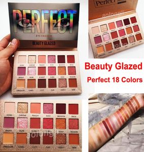 Original Beauty Glazed Eye Shadow Palette Perfect 18 Colors Makeup Eyeshadow Ultra Shimmer mycket pigmenterad ögonskugga naken Pro Eye7138555