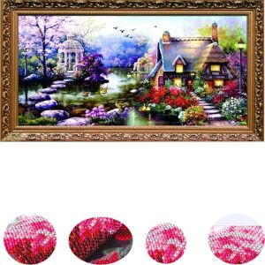 Pintura 5D Diamond Mosaic Landscapes Lodge Lodge Crystal Diamond Painting Kits Cross Stitch Kits Diamonds Bordery Home Decoration Git 20120